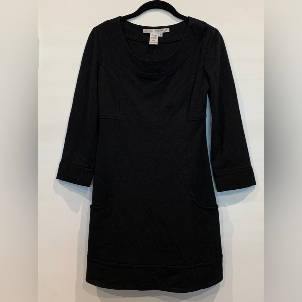 Max Studio Black Long Sleeve Dress